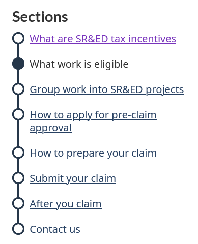 Screenshot 2026-09-03 at 13-42-03 What work is eligible - Scientific Research and Experimental Development (SR&ED) tax incentives - Canada.ca